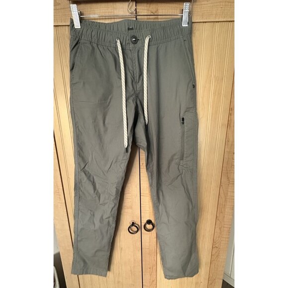 Vuori Pants Womens Size XS Olive Green Ripstop Mid Rise Full Length Zip Pocket - Picture 6 of 6